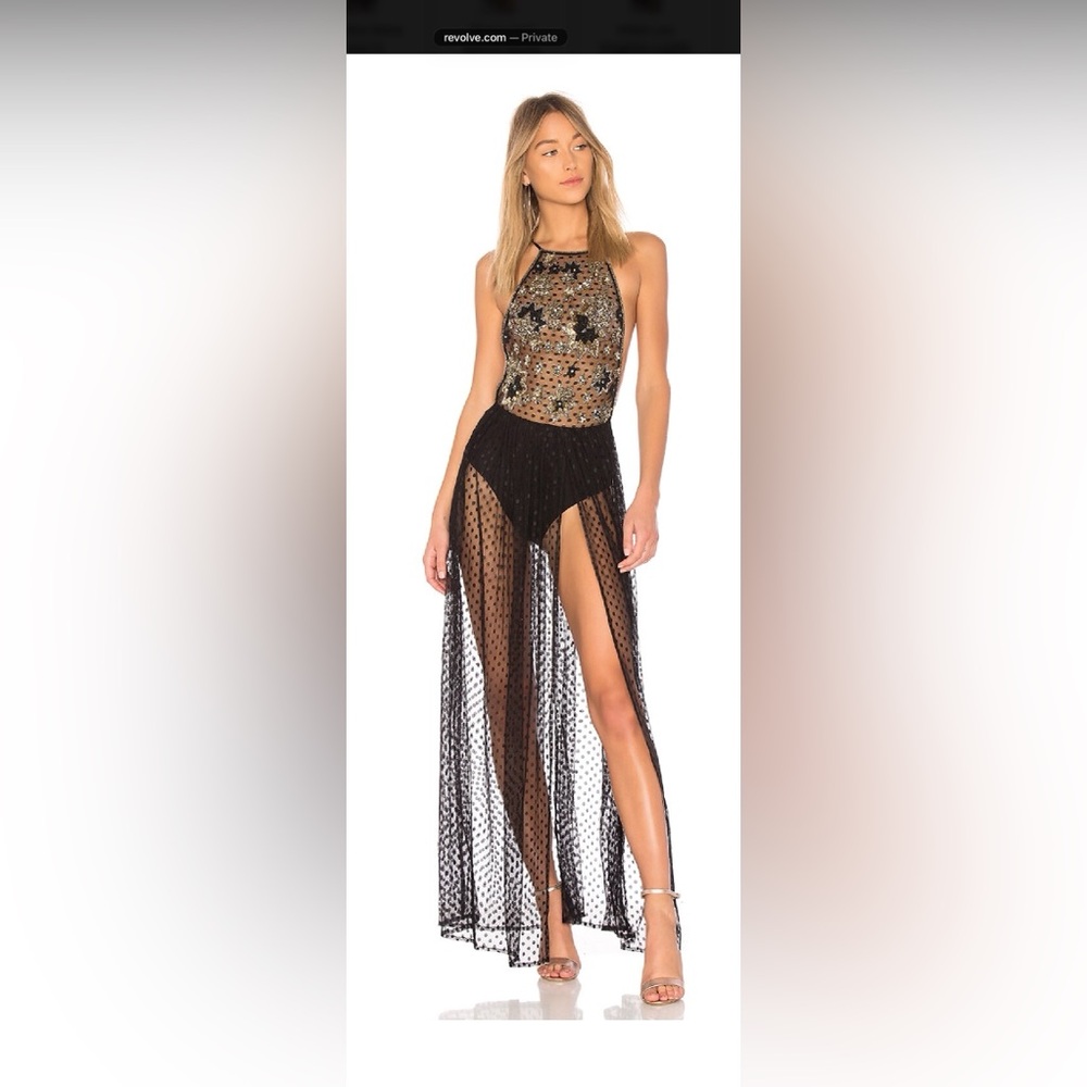 H:ours Sloane Starry night maxi dress NWT